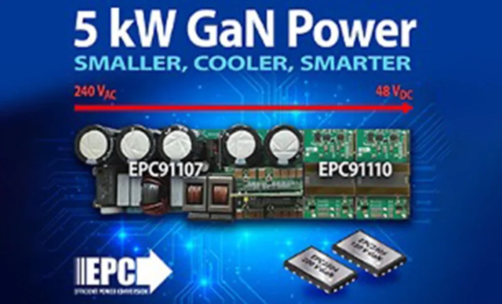 EPC’nin Modüler 5 kW GaN Tasarımı, AI Sunucularını ve OCP ORv3 Raflarını Güçlendiriyor