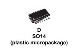 Düşük güçlü dörtlü voltaj karşılaştırıcı entegre LM339DT STMicroelectronics - 1