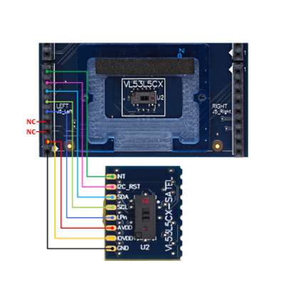 3D ToF Sensor Evaluation Board VL53L5CX-SATEL - 3